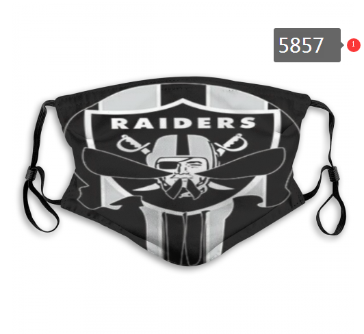 2020 NFL Oakland Raiders #15 Dust mask with filter->nfl dust mask->Sports Accessory
